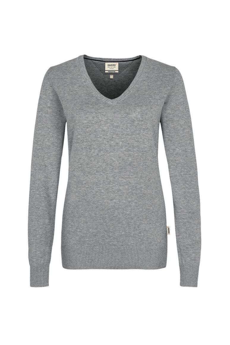 HAKRO Damen V-Pullover Premium-Cotton NO. 133