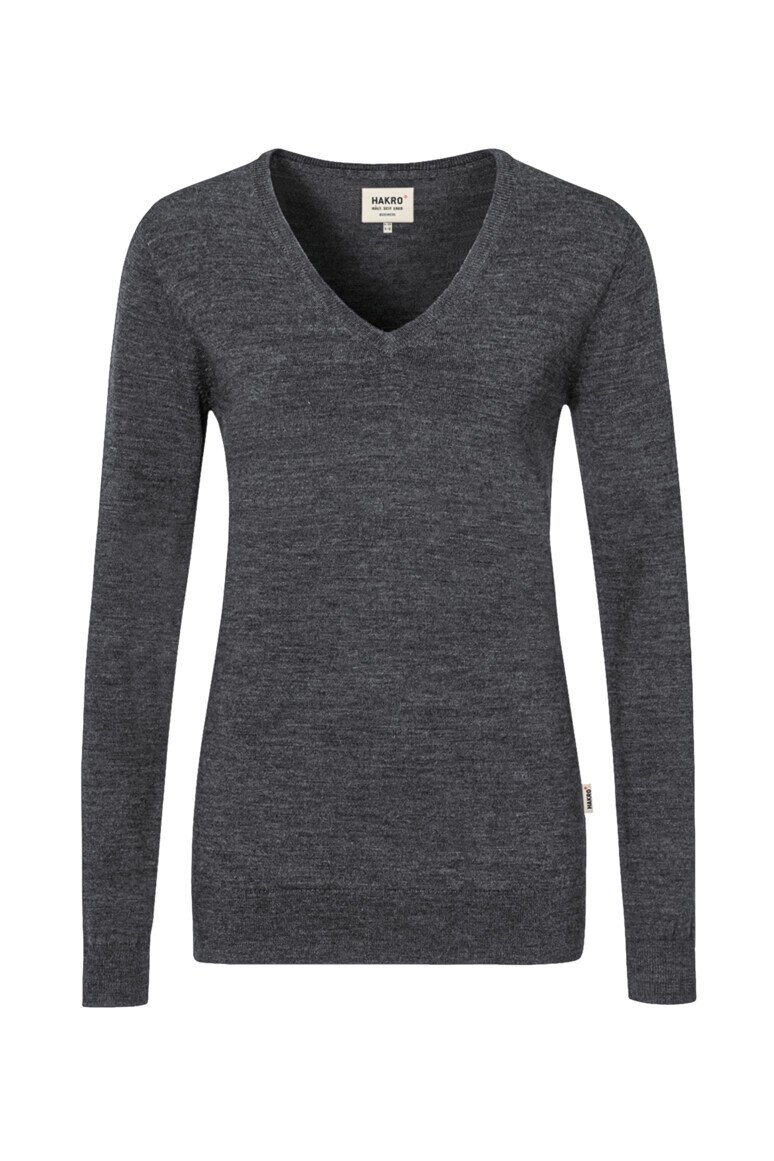 HAKRO Damen V-Pullover Merino-Wool NO. 134