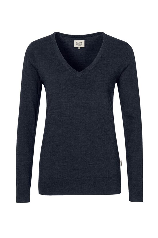 HAKRO Damen V-Pullover Merino-Wool NO. 134