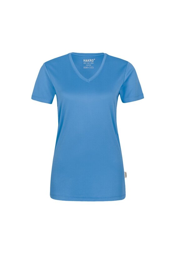 HAKRO Damen V-Shirt COOLMAX® NO. 187