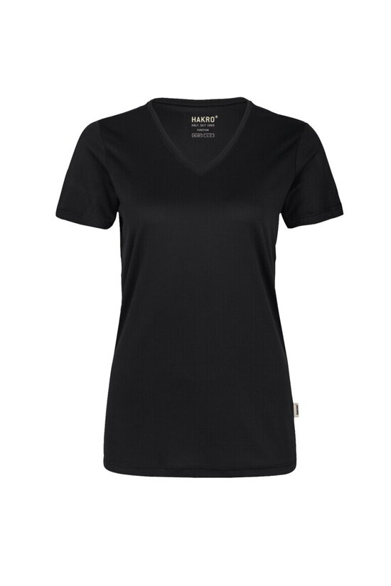 HAKRO Damen V-Shirt COOLMAX® NO. 187