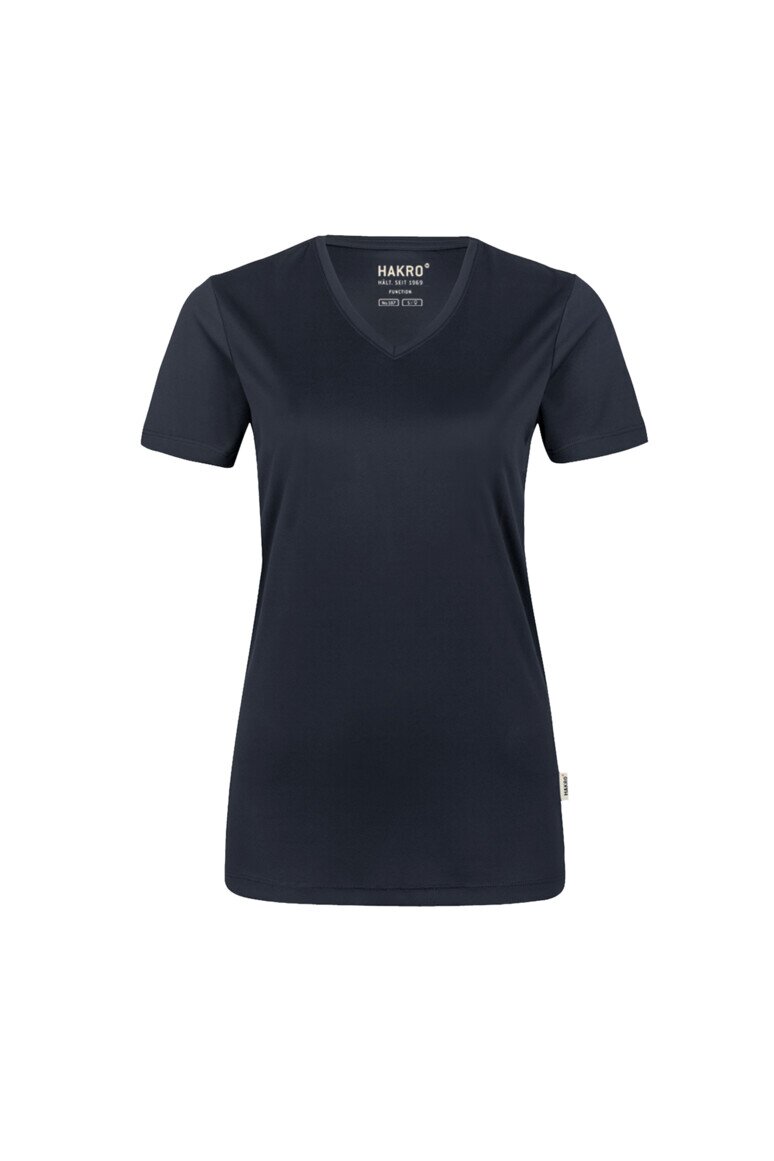 HAKRO Damen V-Shirt COOLMAX® NO. 187