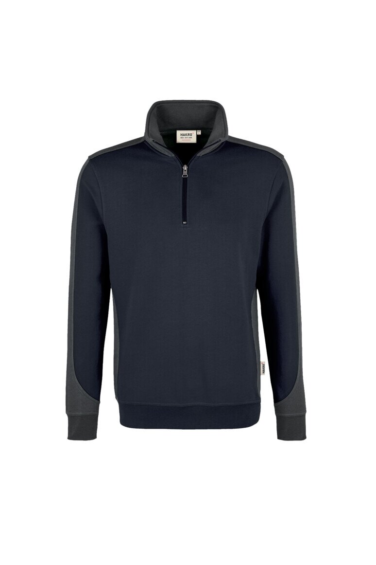 HAKRO Zip-Sweatshirt Contrast Mikralinar® NO. 476
