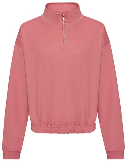JH037 Women´s Cropped 1/4 Zip Sweat