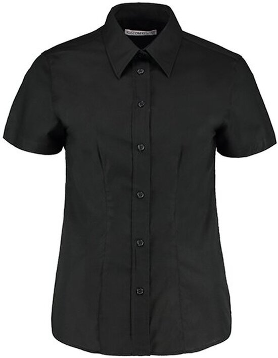 Women`s Tailored Fit Workwear Oxford Shirt Short Sleeve
