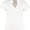 Regular Fit Corporate Top V Neck Mandarin Collar