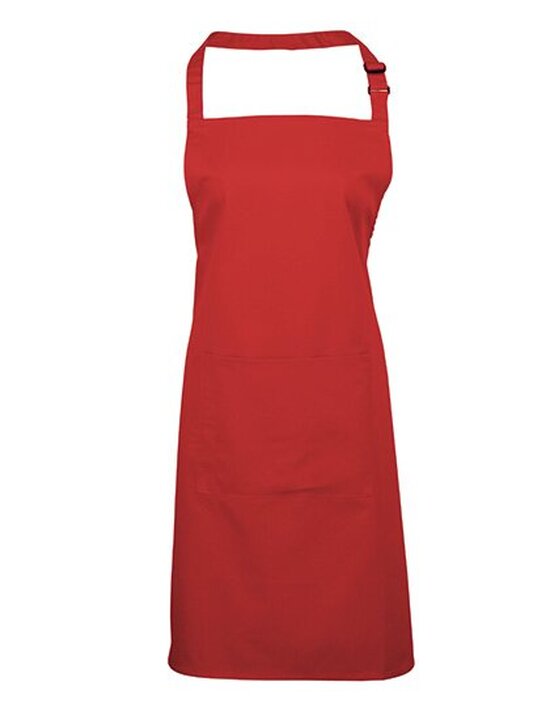Colours Collection Bib Apron with Pocket