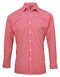 Men`s Microcheck (Gingham) Long Sleeve Cotton Shirt