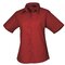 Ladies` Poplin Short Sleeve Blouse