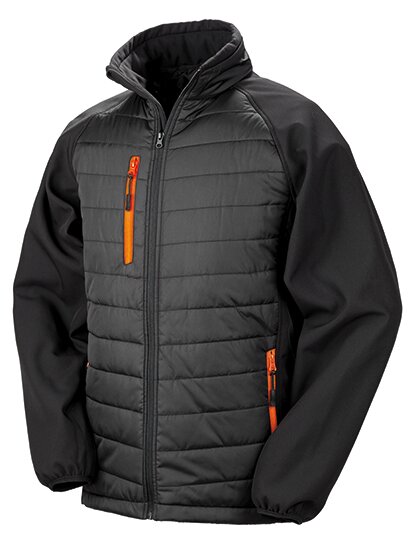 Black Compass Padded Soft Shell Jacket