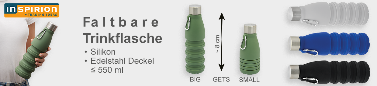 die6 inspirion faltbare trink flasche